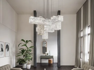 CUBO COMBO S175 SQ - Pendant lamp with crystals _ Masiero