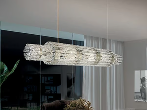 VEGAS BIL 180 - LED glass pendant lamp _ Masiero