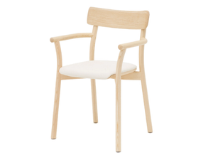 MC8 CHIARO - Ash chair with integrated cushion and armrests _ Mattiazzi