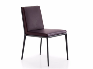 CARATOS - Upholstered leather chair _ Maxalto