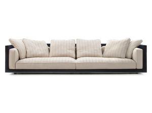 FLORIUS - 4 seater fabric sofa with wooden structure _ Maxalto