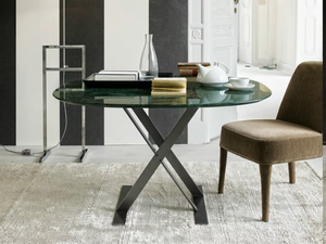 PATHOS - Square marble table _ Maxalto