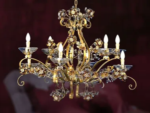 L264 - Wrought iron chandelier _ Mechini