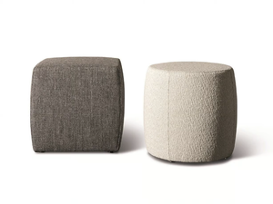 CHARLOT - Upholstered fabric pouf _ Meridiani