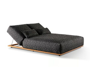 CLAUD OPEN AIR - Recliner technical fabric garden bed _ Meridiani