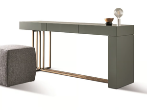 QUINCY - Rectangular wooden console table with drawers _ Meridiani