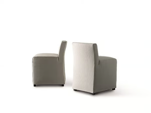 WESS - Upholstered fabric chair with removable cover _ Meridiani