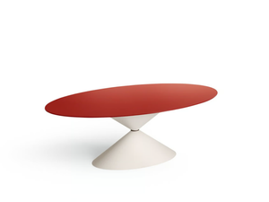 CLESSIDRA ELLITTICO - Metal contract table _ Midj