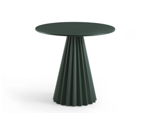 PLISSÉ H73 - Round metal table _ Midj