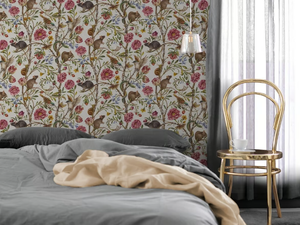 BACK TO NATURE - Non-woven paper wallpaper strip with floral pattern _ Mineheart