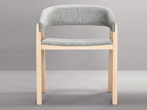 OSLO - Upholstered open back fabric chair _ Missana