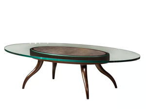 VARIANT - Oval glass coffee table _ Mobi