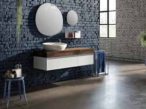 LU.41 - Wall-mounted vanity unit _ Mobiltesino