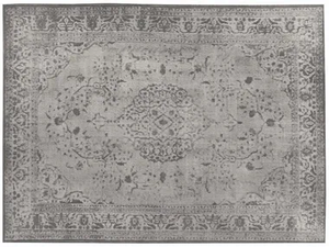 VINTAGE LIGHT GRAY - Vintage style custom rug _ Mohebban