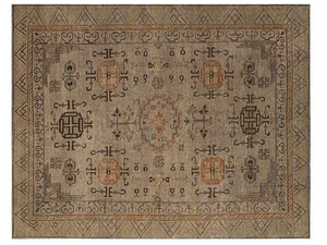 KHOTAN - KH109 - Patterned handmade rug _ Mohebban