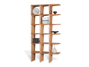 KANT - Open double-sided ash bookcase _ Morelato