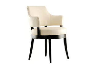 PASTILLE - Upholstered fabric chair with armrests _ Morgan