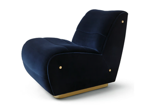 NEWMAN - Upholstered velvet armchair _ Munna