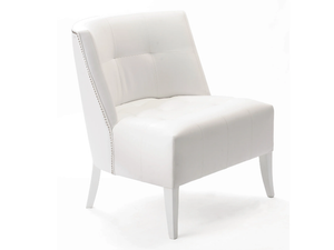 CAPRICE - Upholstered leather easy chair _ Munna