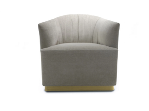 LADY - Fabric easy chair with armrests _ NICOLINE