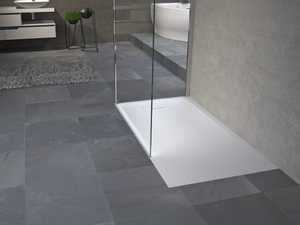 NOVOSOLID - Stone effect rectangular shower tray _ NOVELLINI