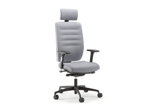 AVA H24 01 PT - Swivel fabric office chair with 5-Spoke base with armrests _ Nahu