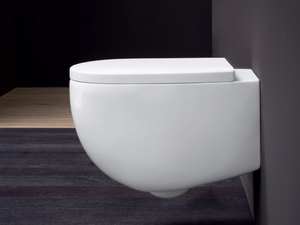 MILK - Wall-hung ceramic toilet _ Nic