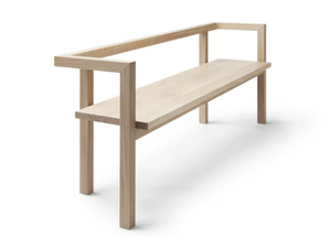 KONSTRUKTIO - Oak bench with back _ Nikari