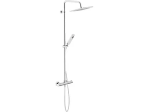 ACQUAVIVA - Wall-mounted thermostatic shower panel with overhead shower _ Nobili