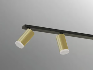 HONEY PL - Satin brass track-Light / spotlight _ Novalux