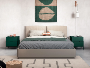 NIDO - Fabric double bed with upholstered headboard _ Novamobili