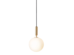 MIIRA 1 BRASS OPAL - LED opal glass pendant lamp _ Nuura