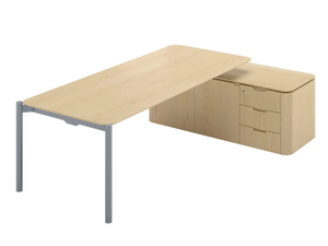 TERRA - MDF executive desk with shelves _ Ofifran