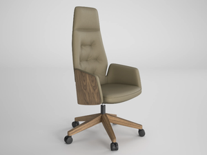 CHANNEL - High-back leather executive chair _ Ofifran