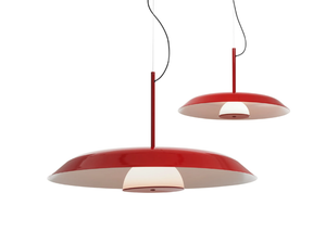 IRIDE - Metal and glass pendant lamp _ Oluce