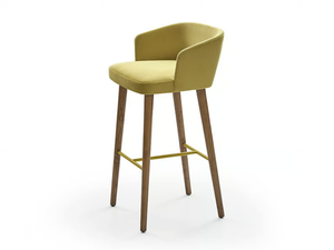 STELLA - Fabric stool with footrest _ PARLA