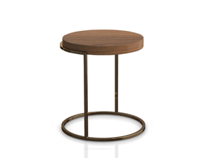 SERVOGIRO - Round wooden side table _ PIANCA