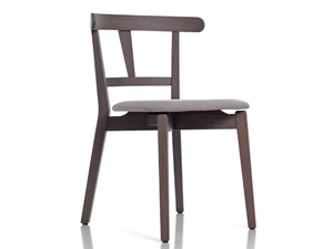 AMBRA 01 C1 - Solid wood chair with integrated cushion _ PIANI