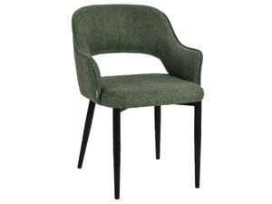 MERCY - Upholstered fabric chair with armrests _ POMAX