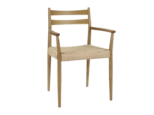 MINOU - Beech chair with armrests _ POMAX