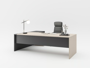 ENTRY - Rectangular Fenix-NTM® executive desk with cable management _ PROF