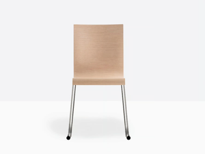 KUADRA 1395 - Stackable cantilever chair with armrests _ Pedrali