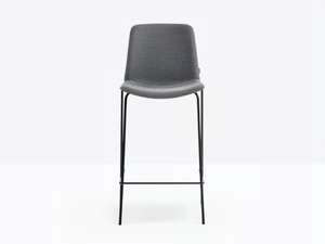 TWEET 896/2 - Upholstered stackable stool _ Pedrali