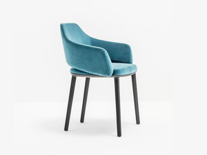 VIC 645 - Upholstered fabric chair with armrests _ Pedrali