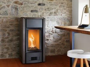 G958 D - Gas steel stove for air heating _ Piazzetta