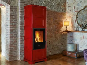 E928 C-M - Wood-burning wall-mounted stove Class A+ _ Piazzetta