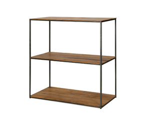 CUTE - Open modular steel and wood bookcase _ Pilma