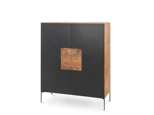 NEW ZEN - Steel and wood highboard with doors _ Pilma