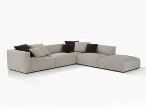 SHANGAI - Sectional fabric sofa with removable cover _ Poliform