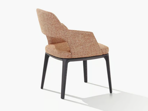 SOPHIE LITE - Upholstered fabric chair with armrests _ Poliform